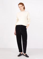 Women's Lambswool Crew Neck Jumper in Ecru