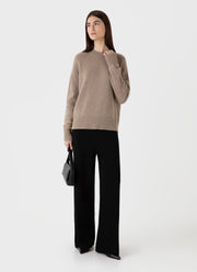 Women's Roxburgh Cashmere Jumper in Natural Brown