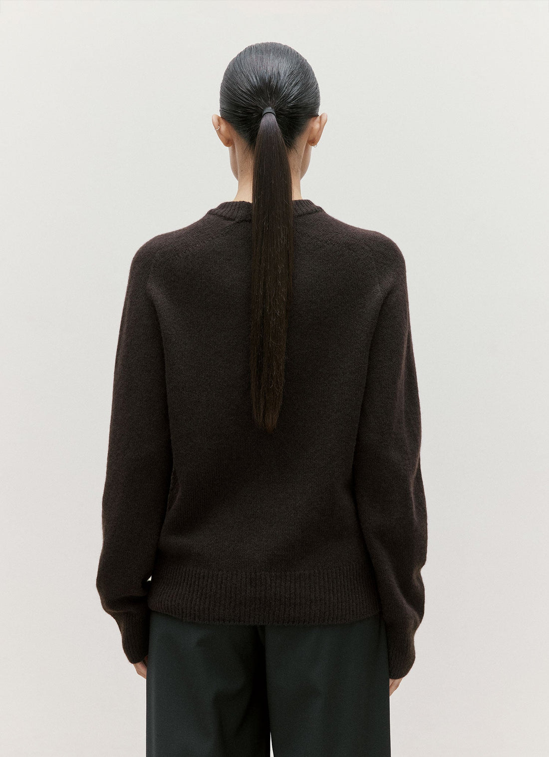 Women's Lambswool Jumper in Truffle