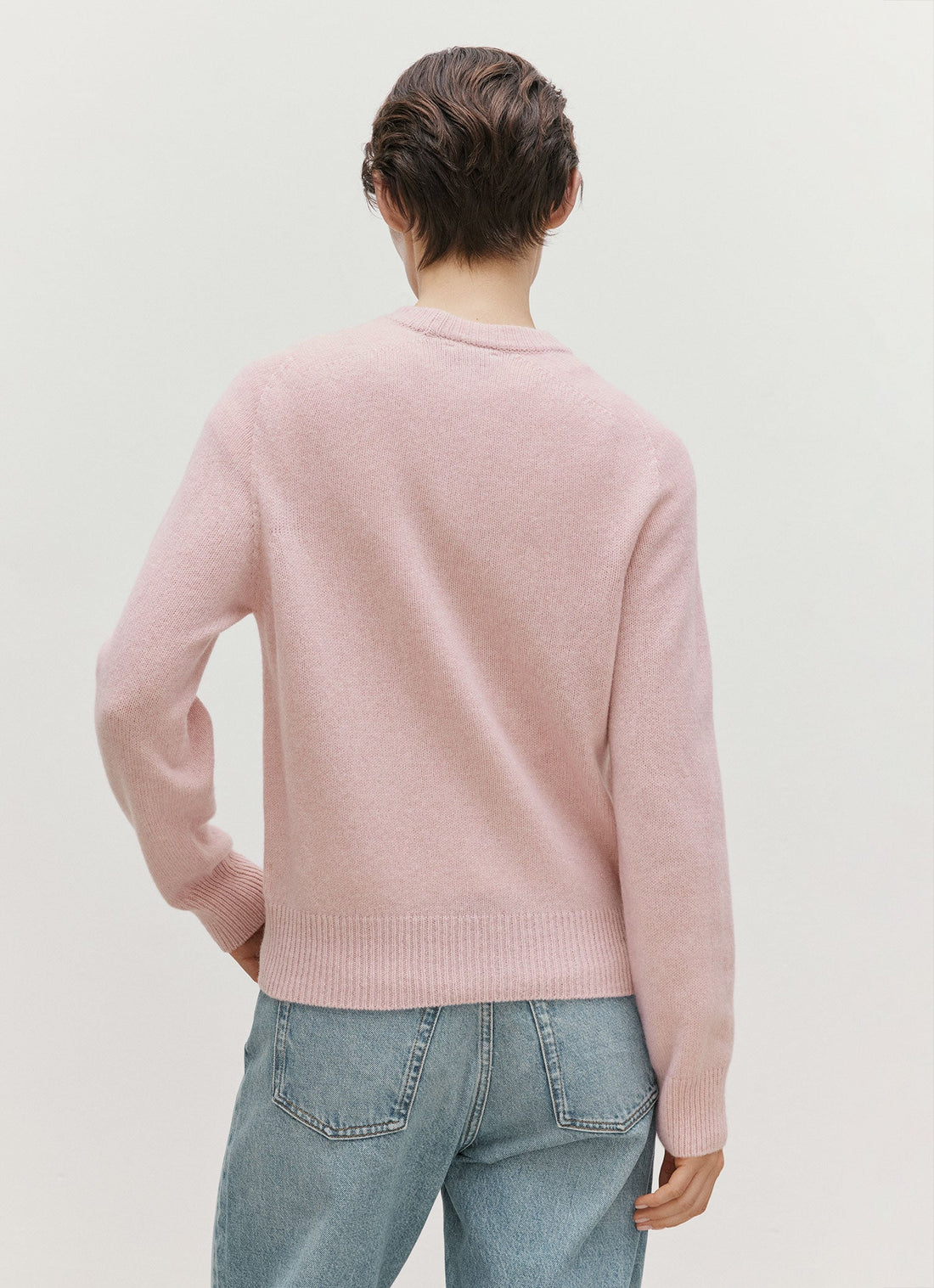 Women's Lambswool Jumper in Cherry Blossom