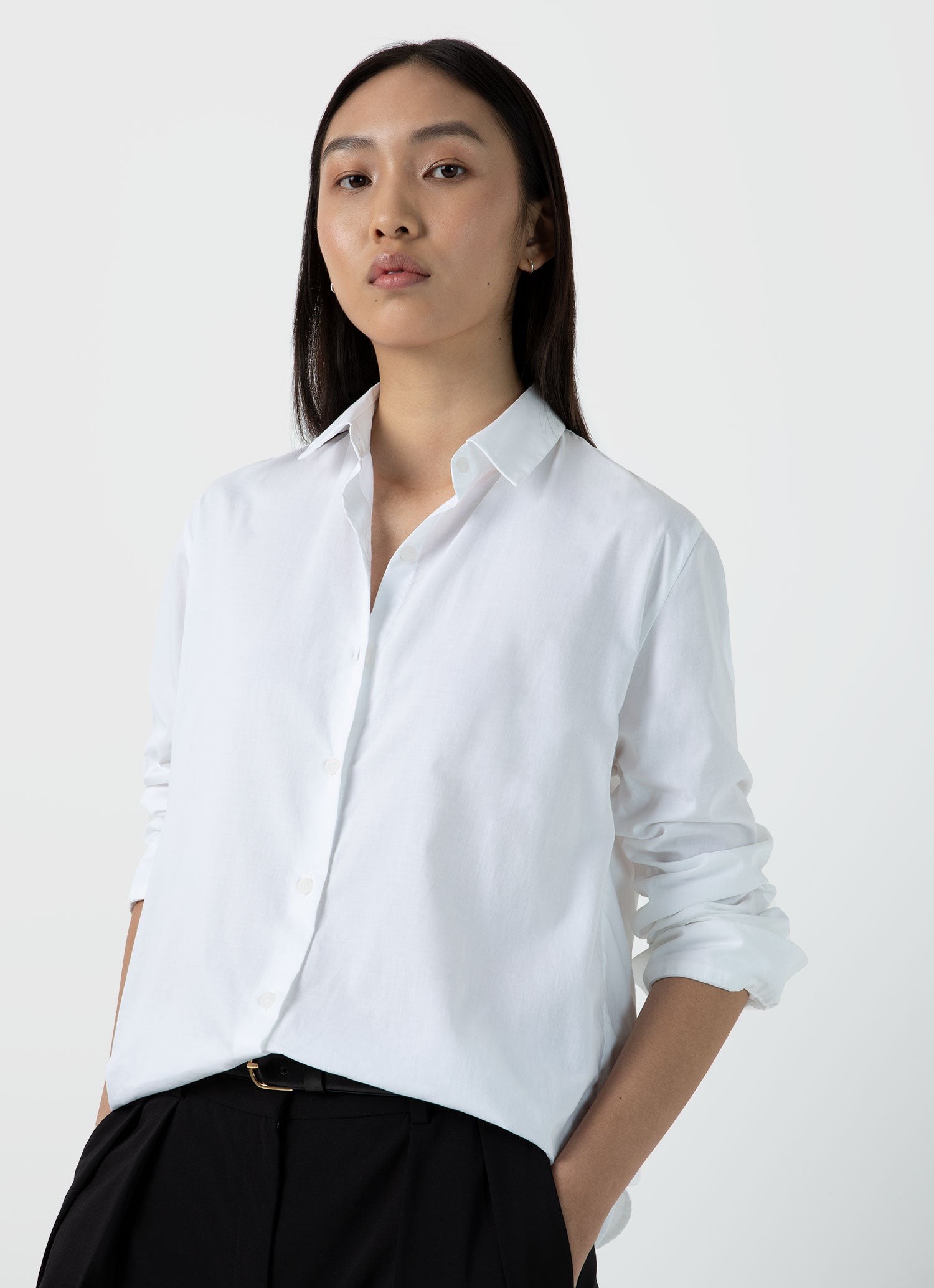 Women's Cotton Shirt in White