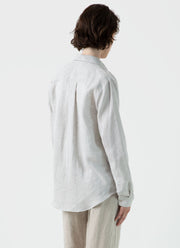 Women's Linen Shirt in Oatmeal Melange