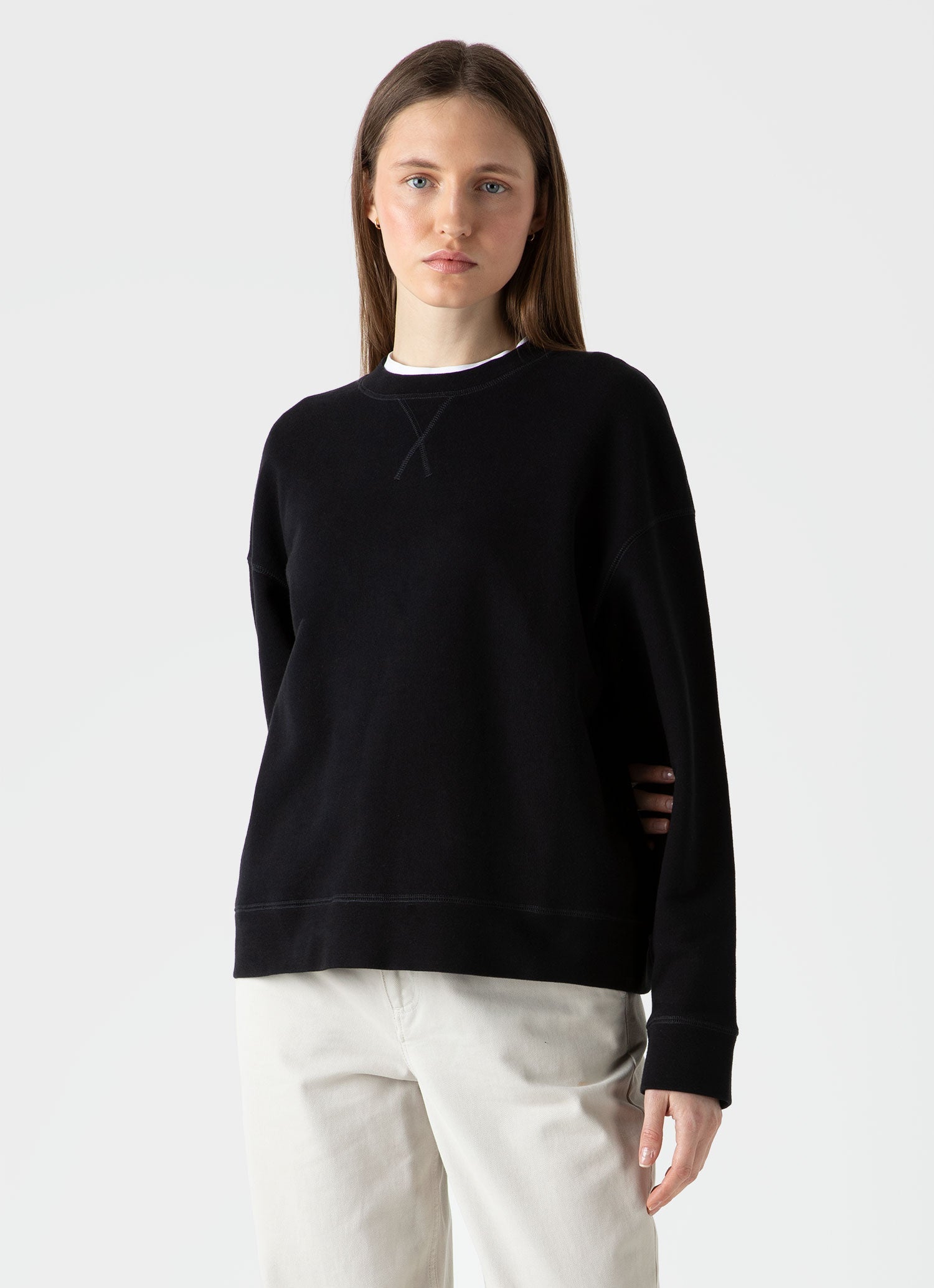 Relaxed Loopback Sweatshirt