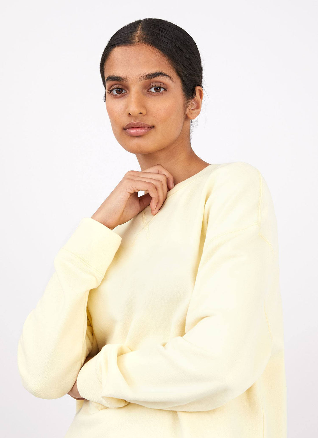 Women's Relaxed Loopback Sweatshirt in Lemon