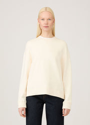 Women's Relaxed Loopback Sweatshirt in Undyed