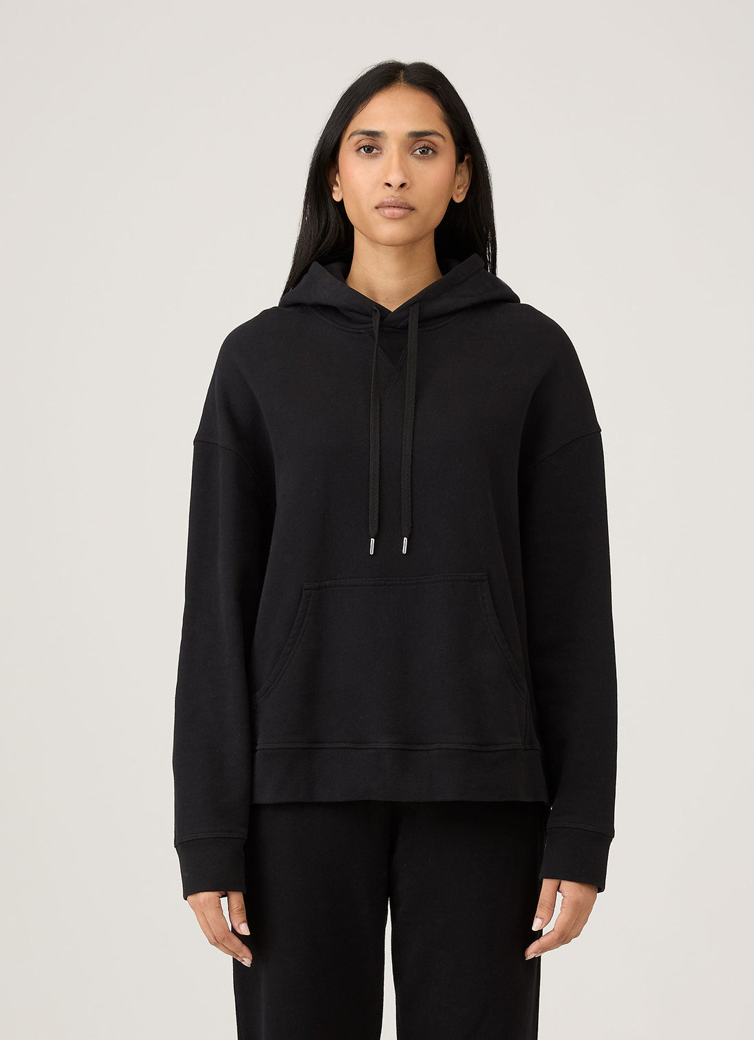 Women's Loopback Hoodie in Black