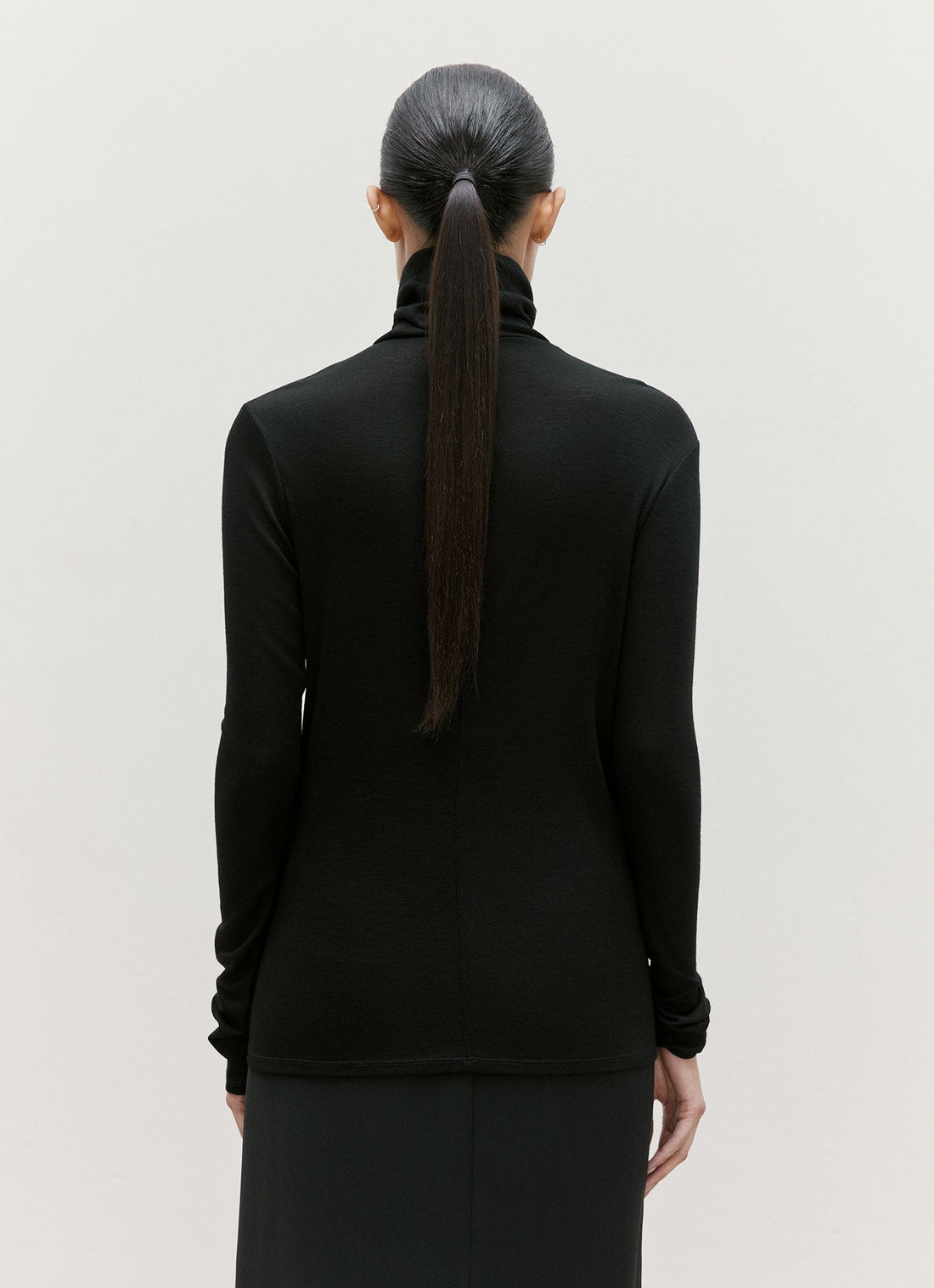 Long Sleeve Funnel Neck Top
