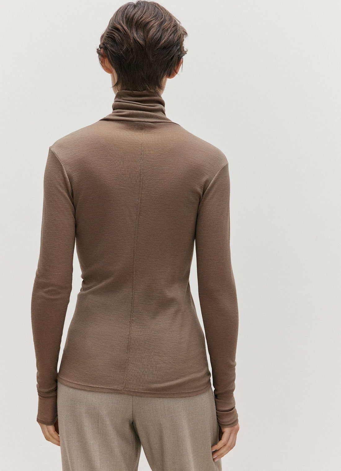Long Sleeve Funnel Neck Top
