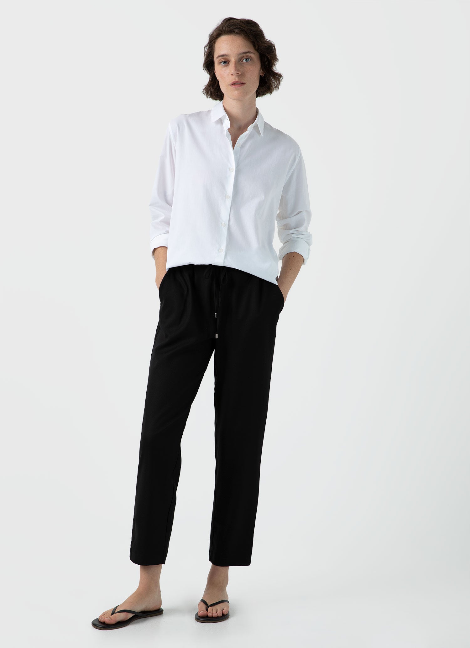 FLORAL AND STRIPED POPLIN CULOTTES | Linen pants women, Pants for women,  Fashion