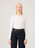 Women's Long Sleeve Classic T-shirt in White