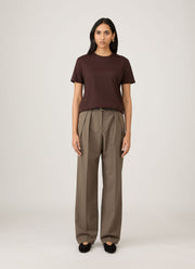 Women's Boy Fit T-shirt in Truffle