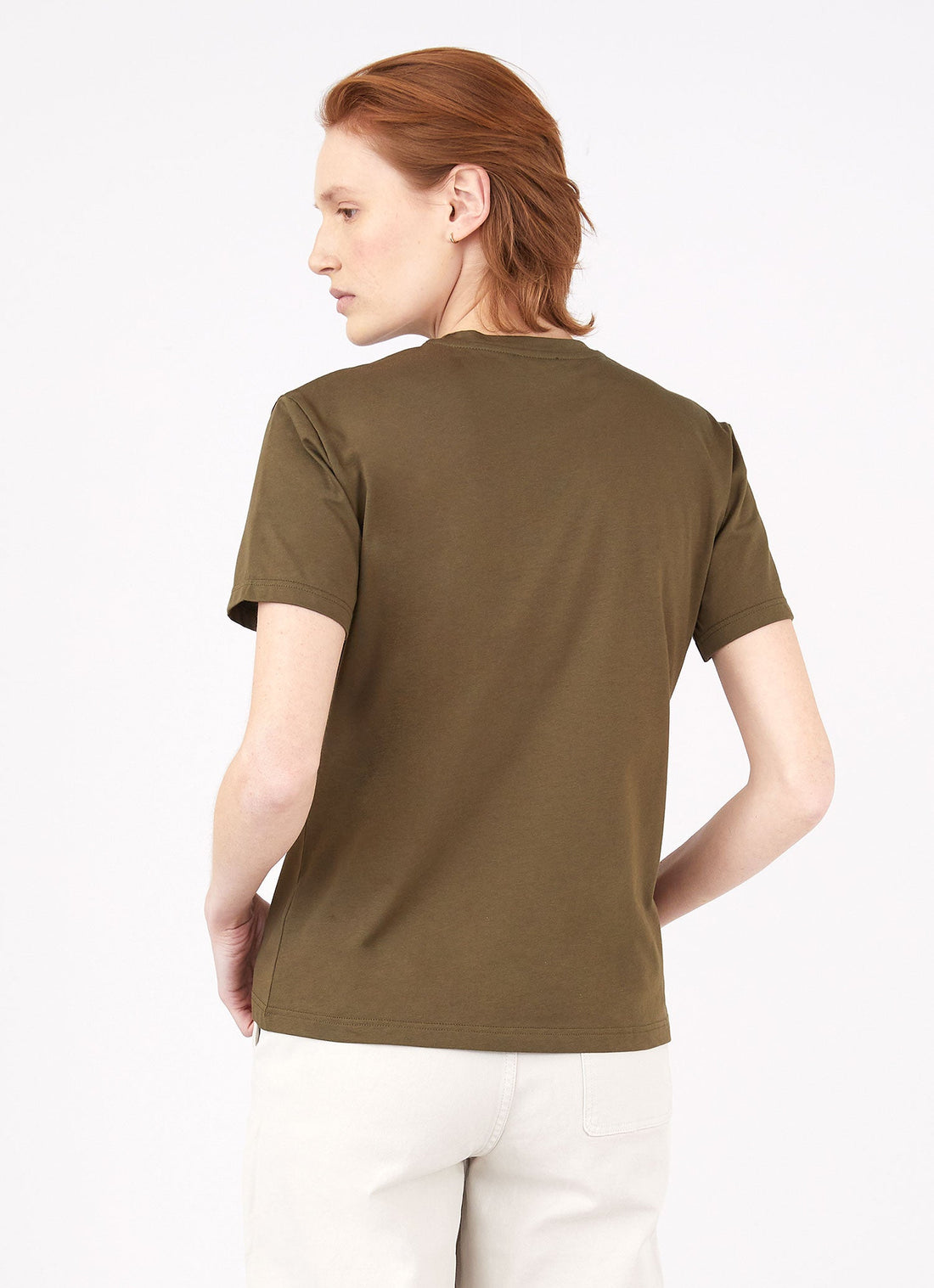 Women's Boy Fit T-shirt in Dark Moss