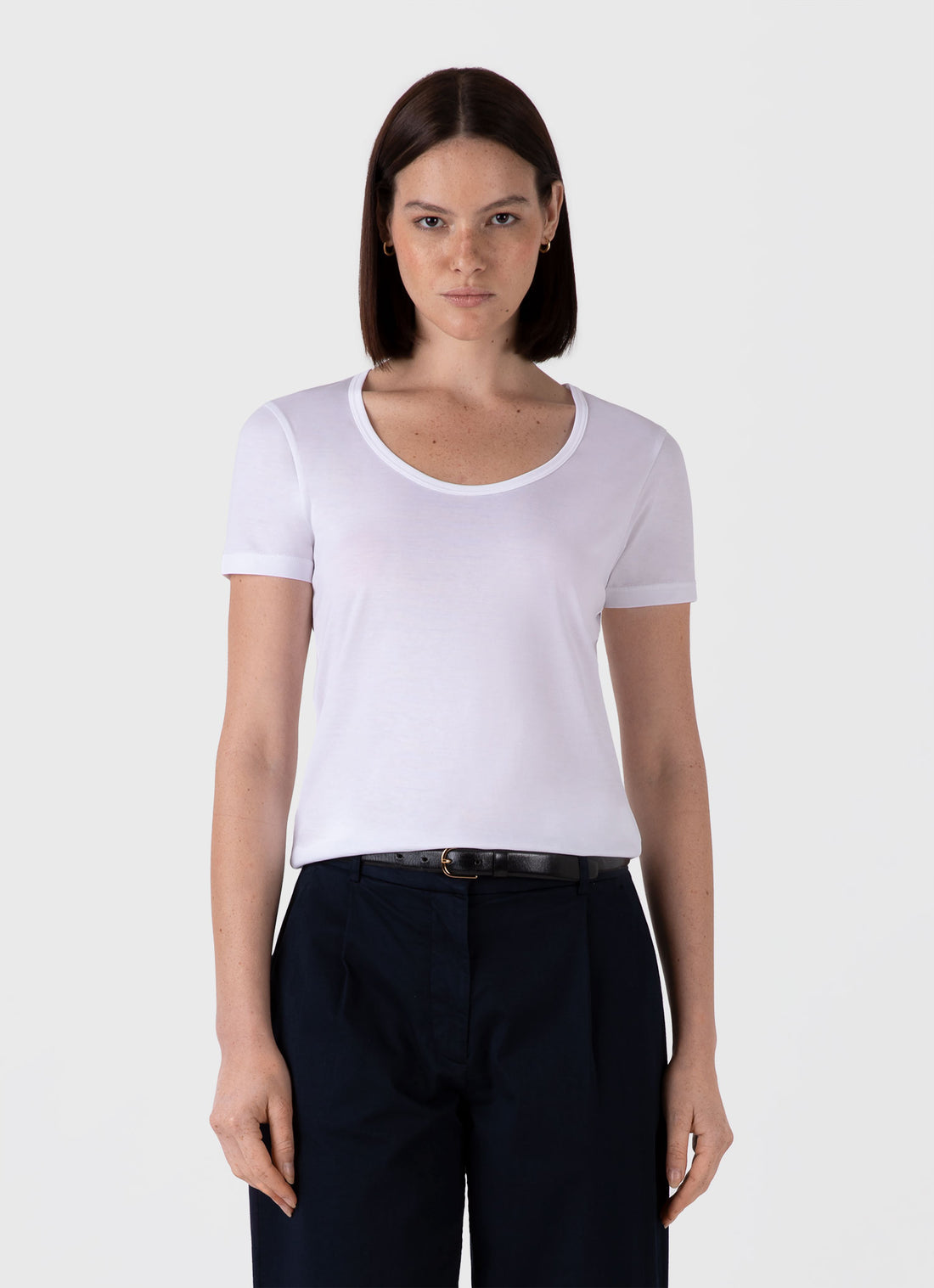 Women's Classic Scoop Neck T-shirt in White