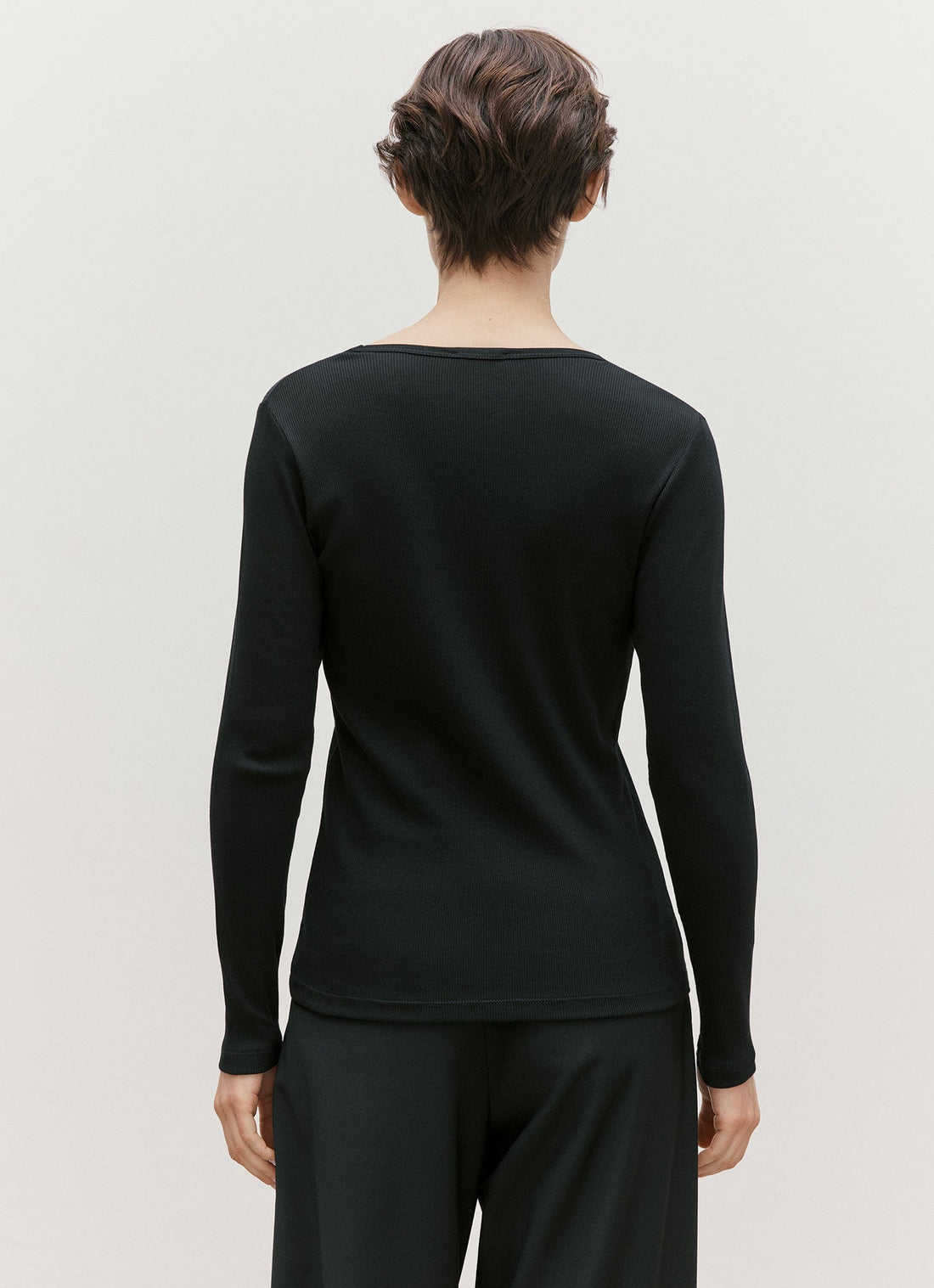 Ribbed Long Sleeve T-shirt