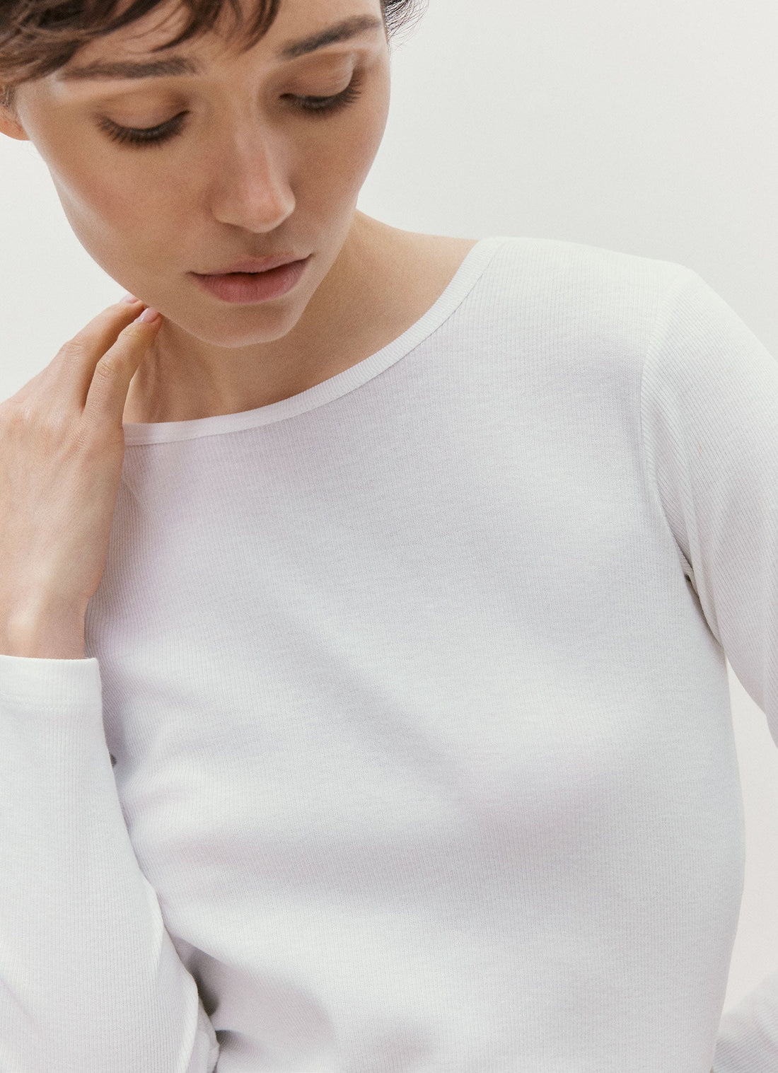 Ribbed Long Sleeve T-shirt