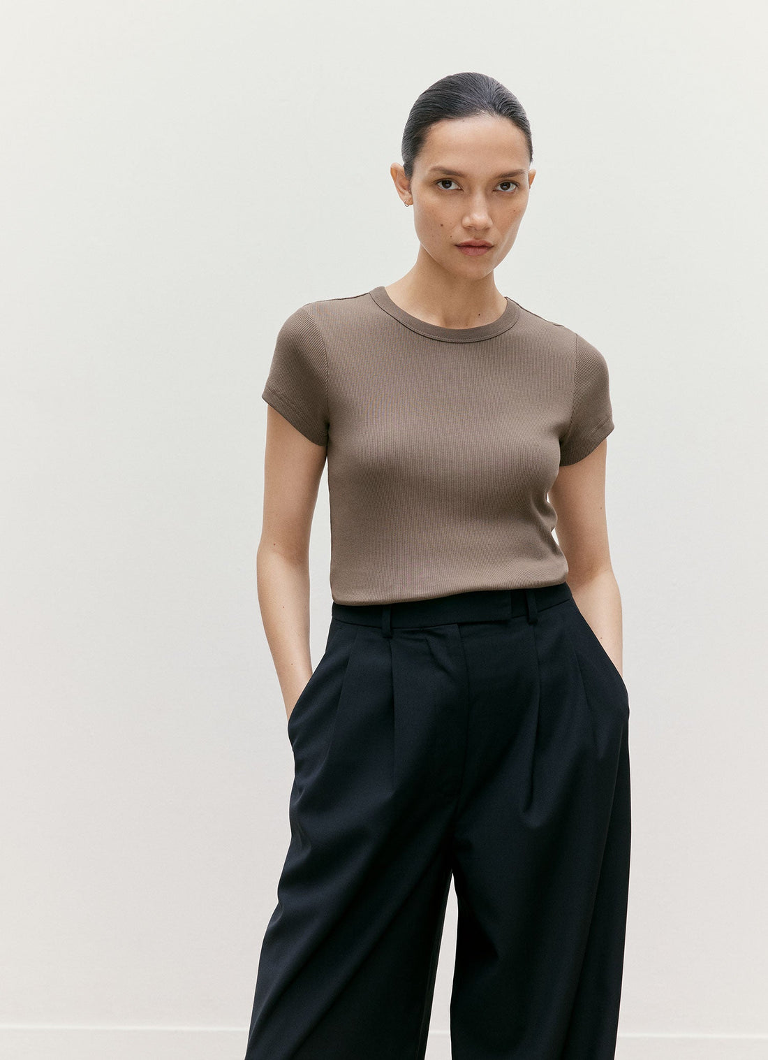 Ribbed T-shirt