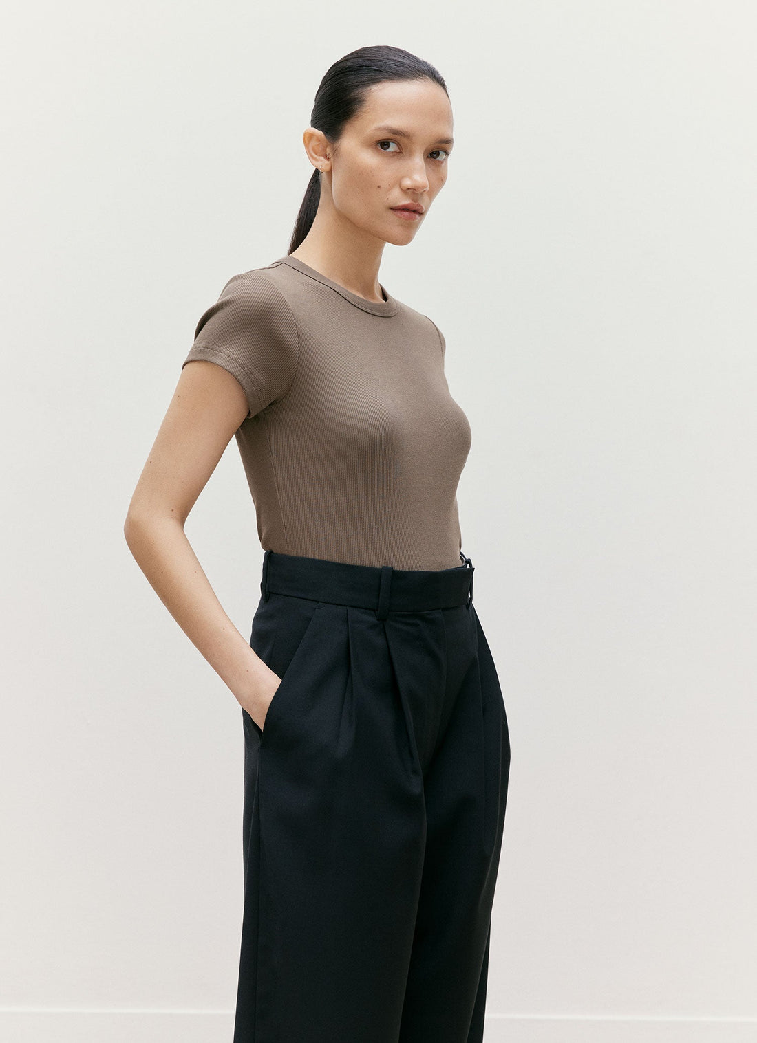 Ribbed T-shirt