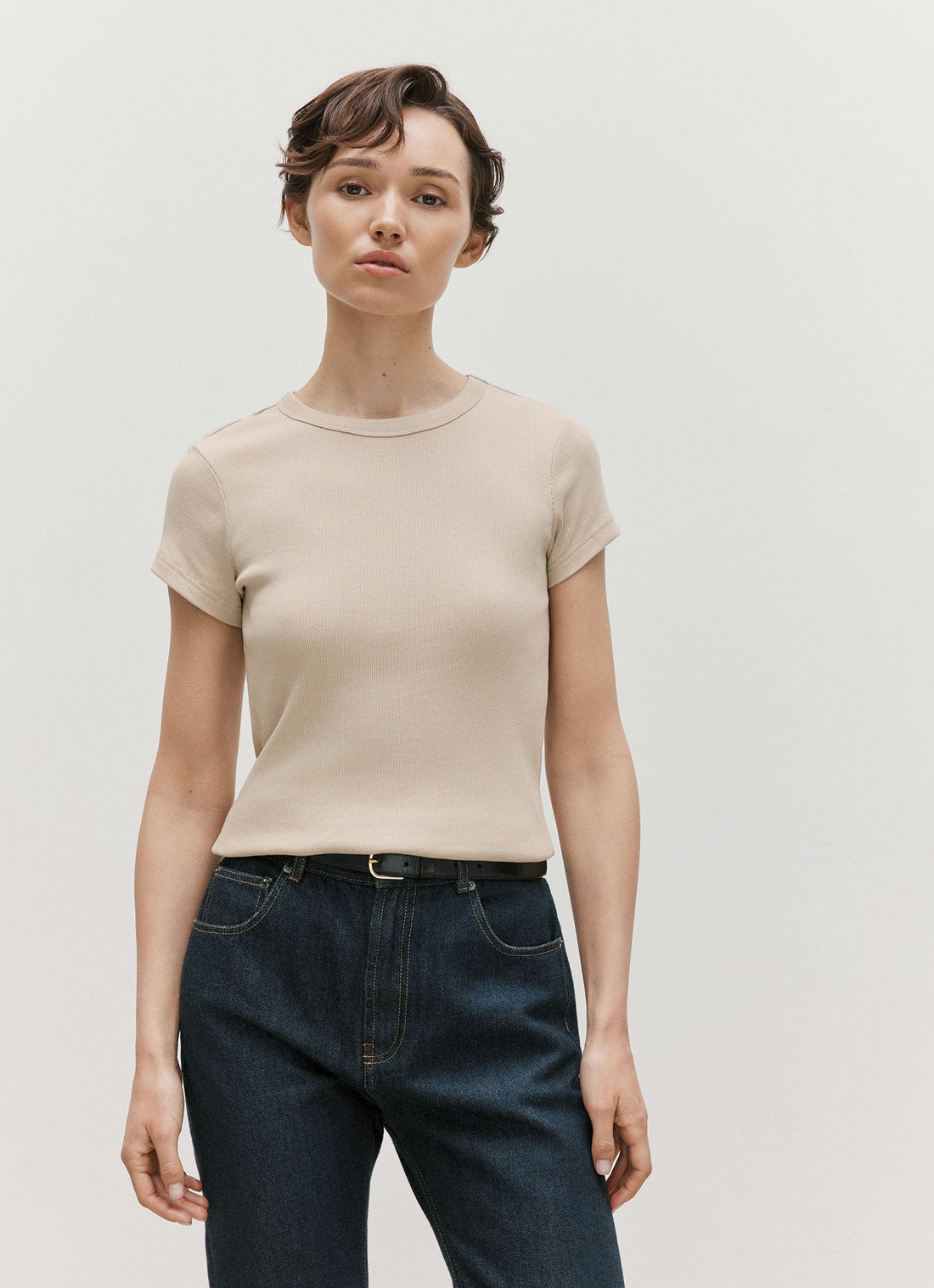 Ribbed T-shirt