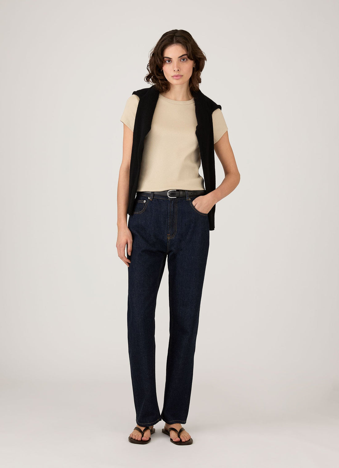 Women's Ribbed T-shirt in Hazelwood