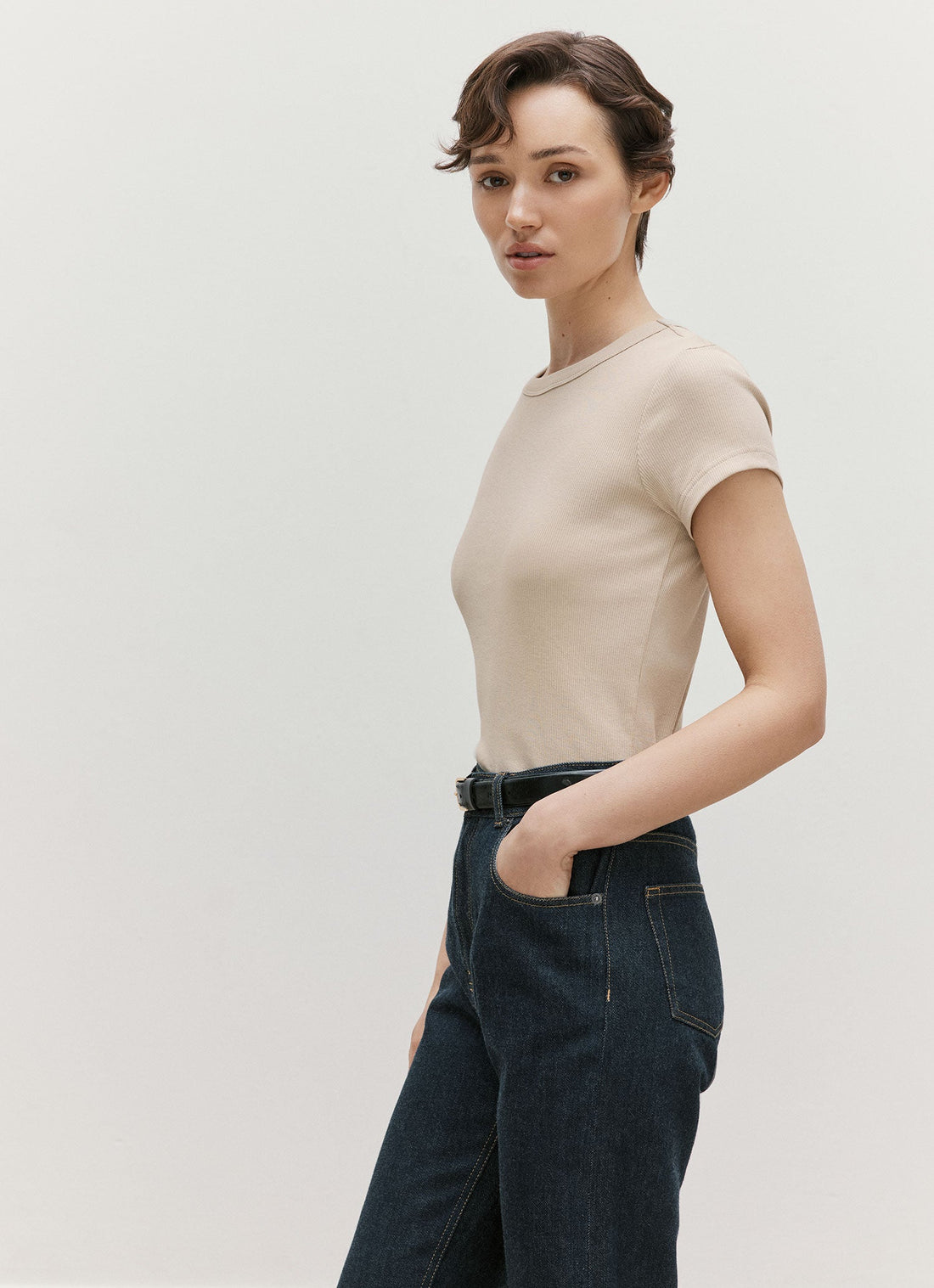Ribbed T-shirt