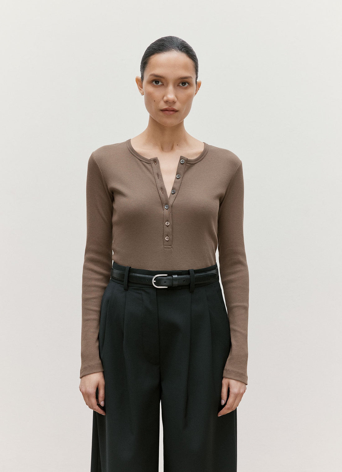Ribbed Henley