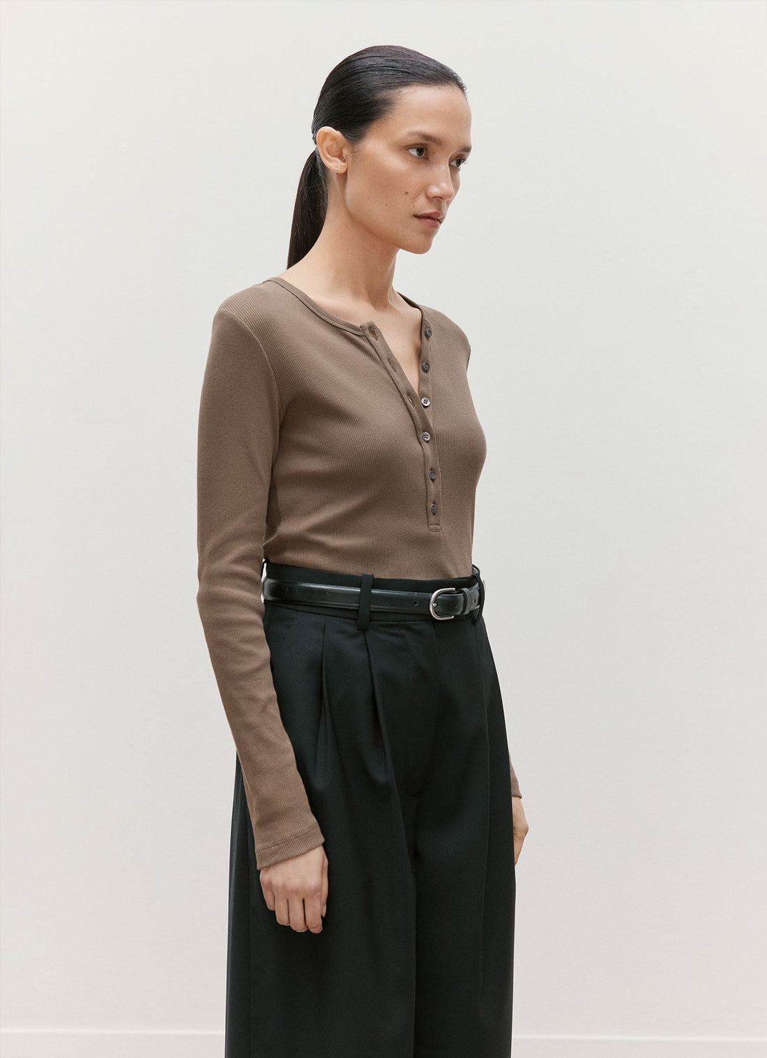 Ribbed Henley