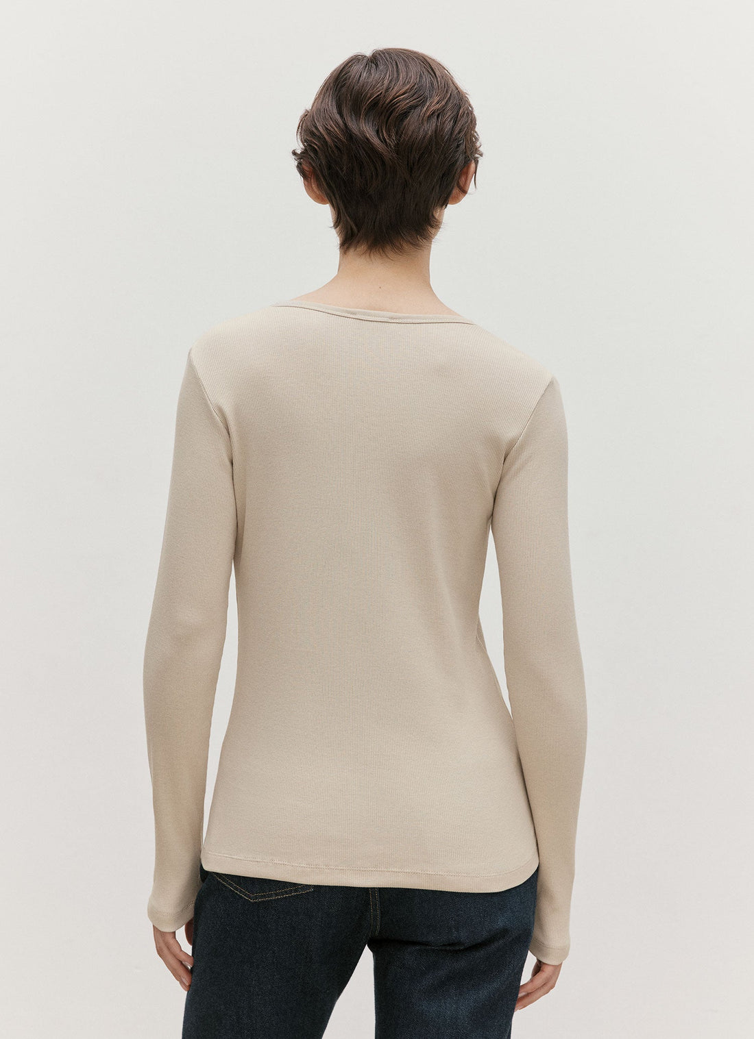 Ribbed Henley