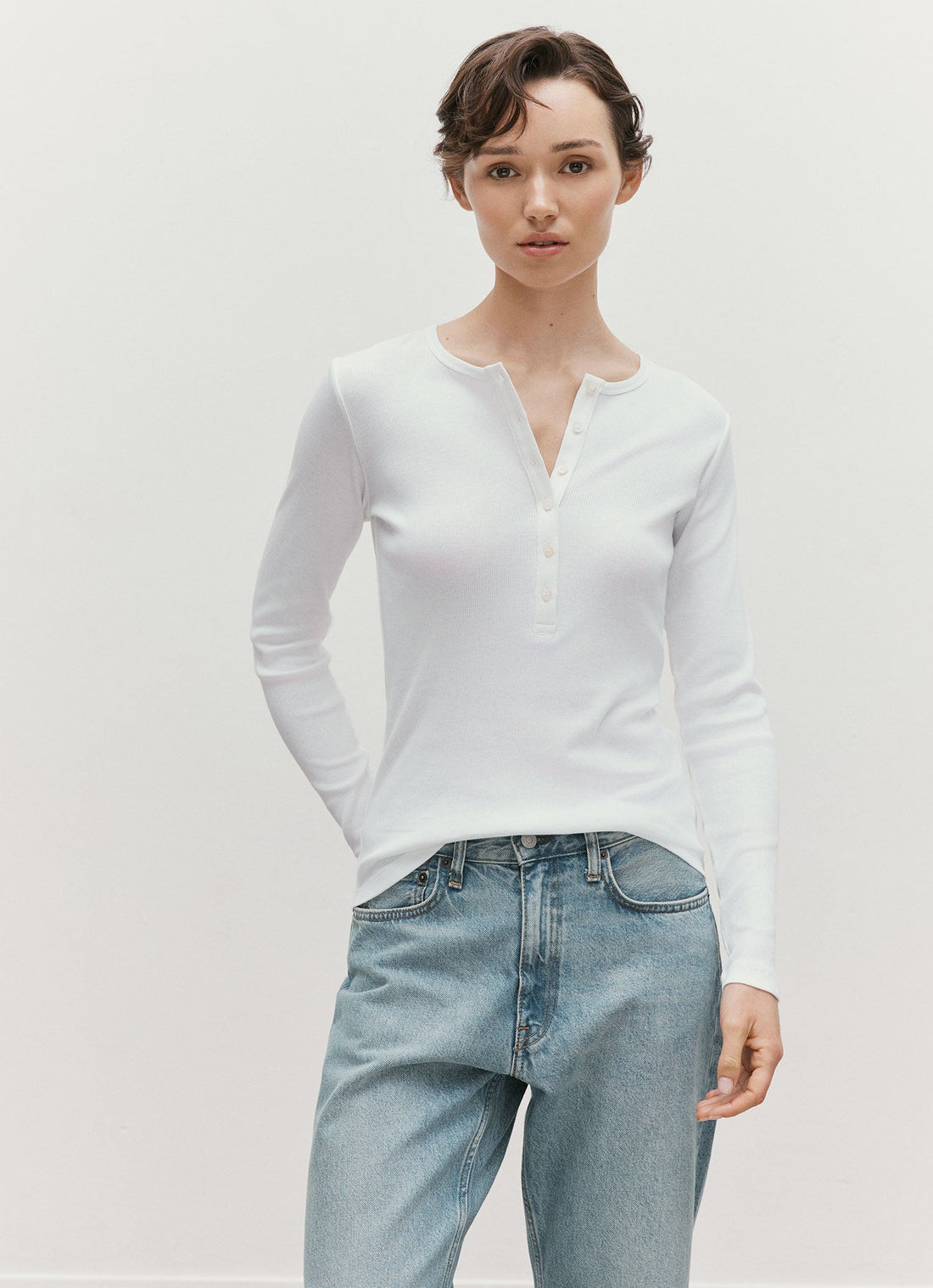 Ribbed Henley