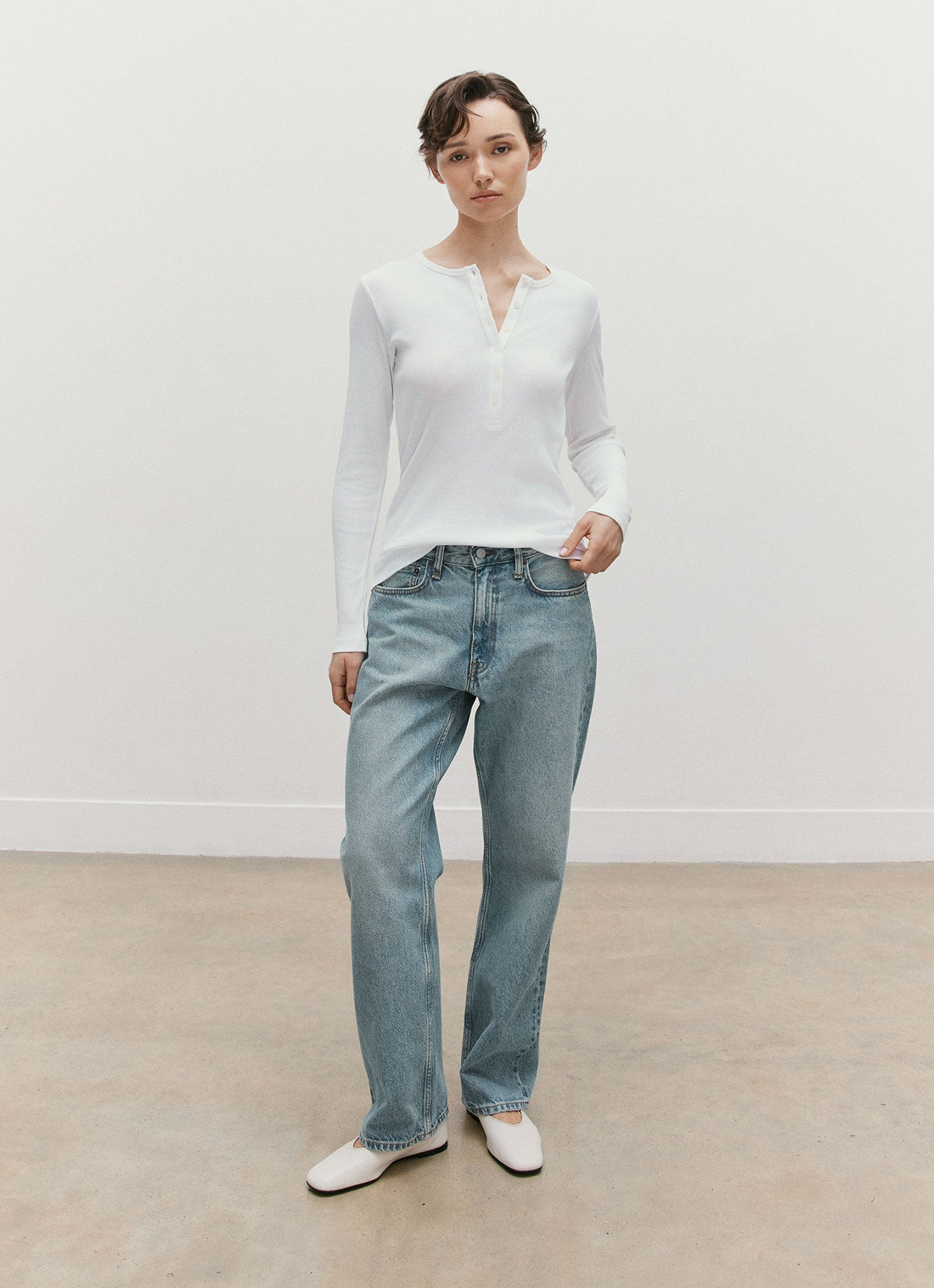Ribbed Henley