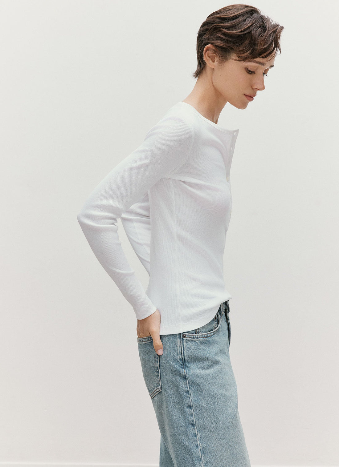 Ribbed Henley