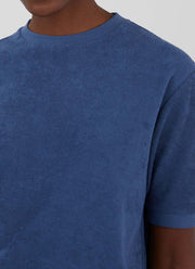 Women's Towelling T-shirt in Smoke Blue