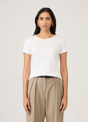 Women's Sea Island Cotton T-shirt in White