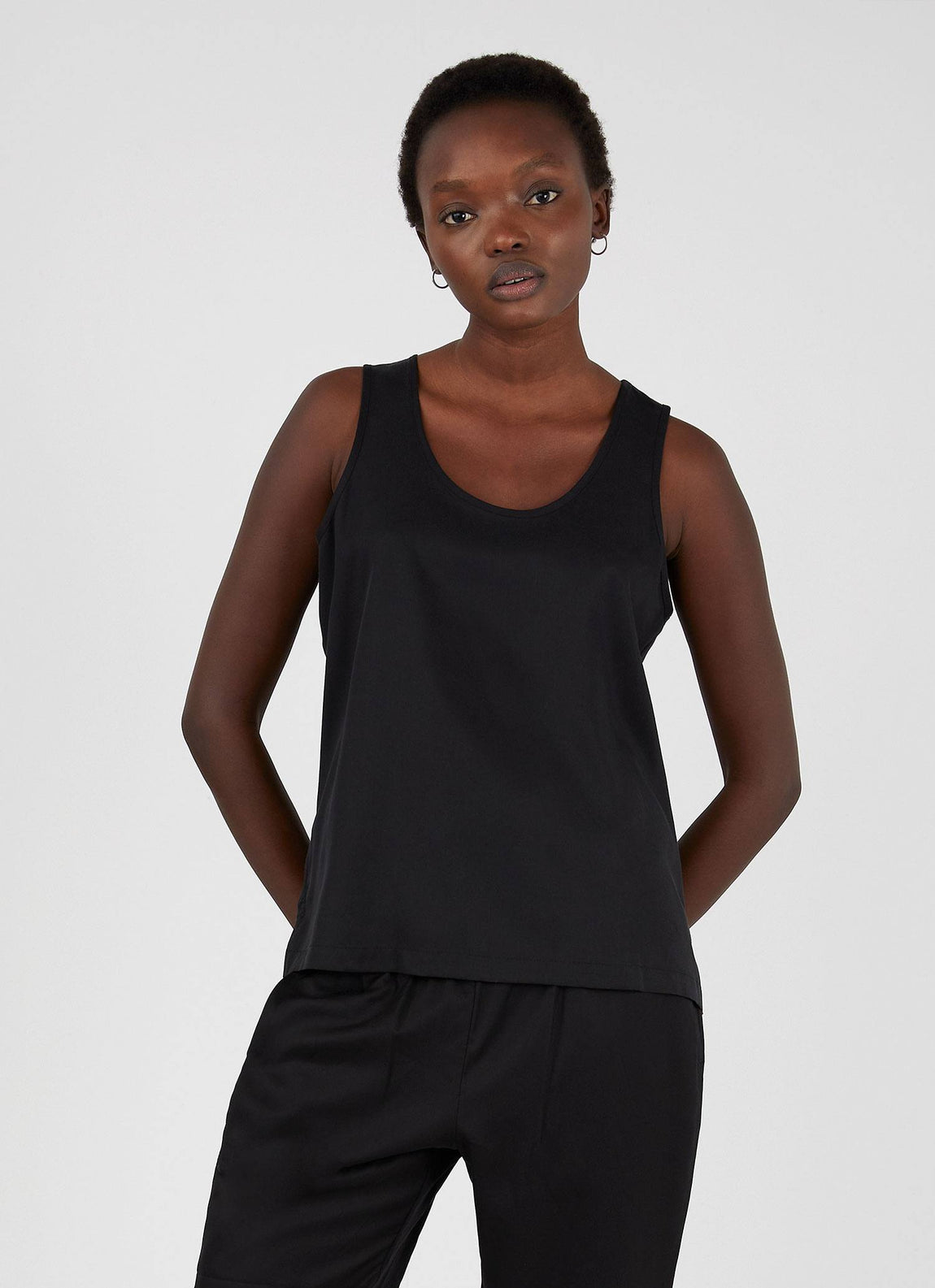 Women's Tencel Vest in Black