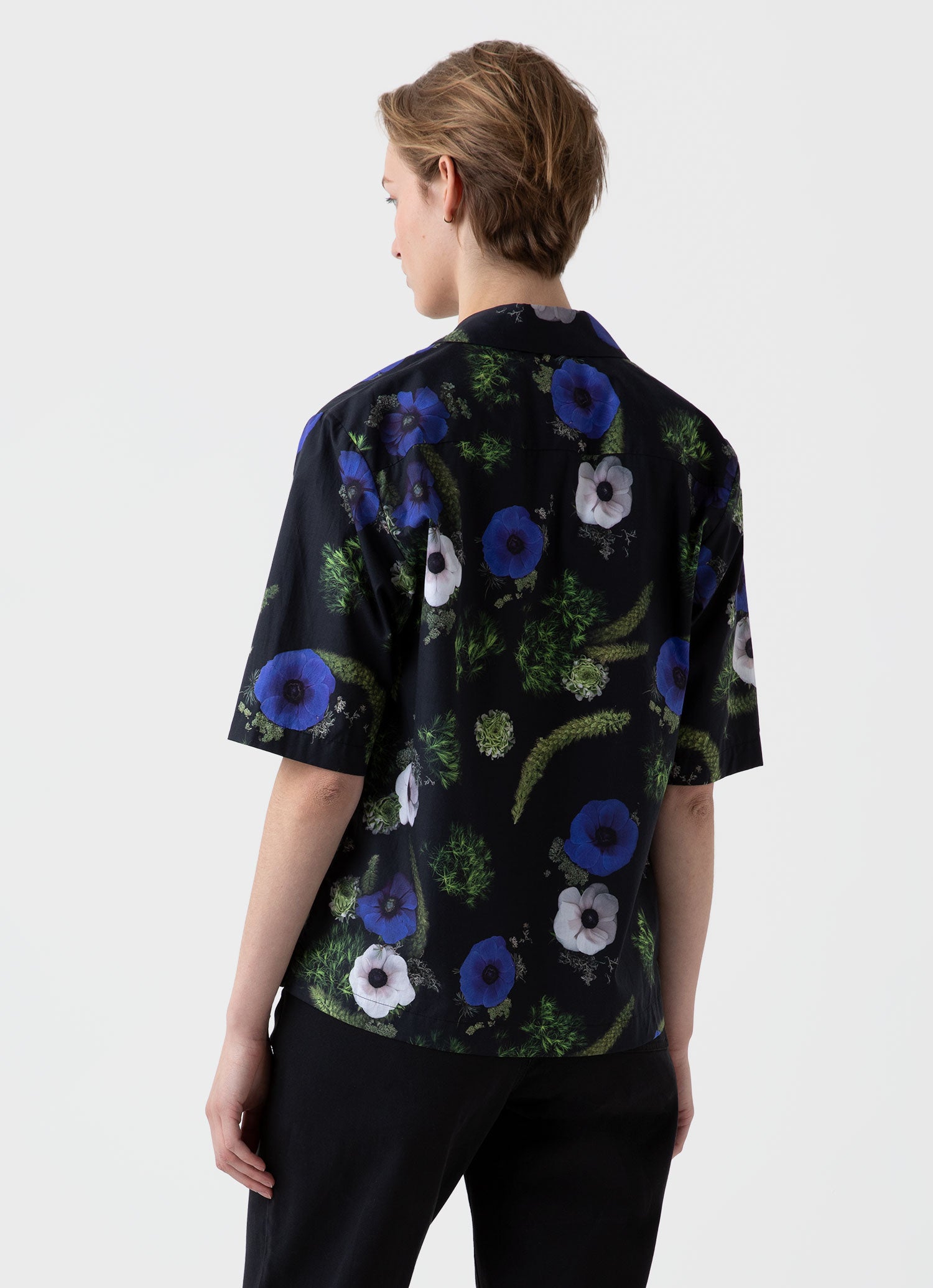 Women's Charlotte Gosch Camp Collar Shirt in Sea Moss