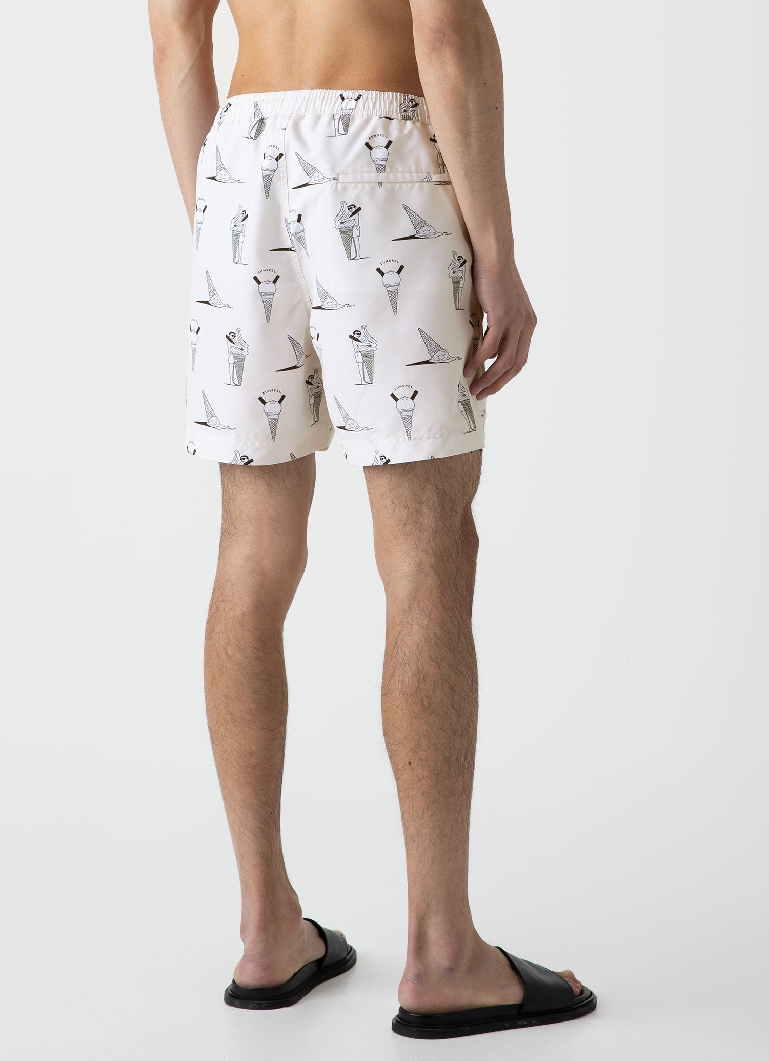 Men's Matt Blease Drawstring Swim Shorts in Ice Cream Print