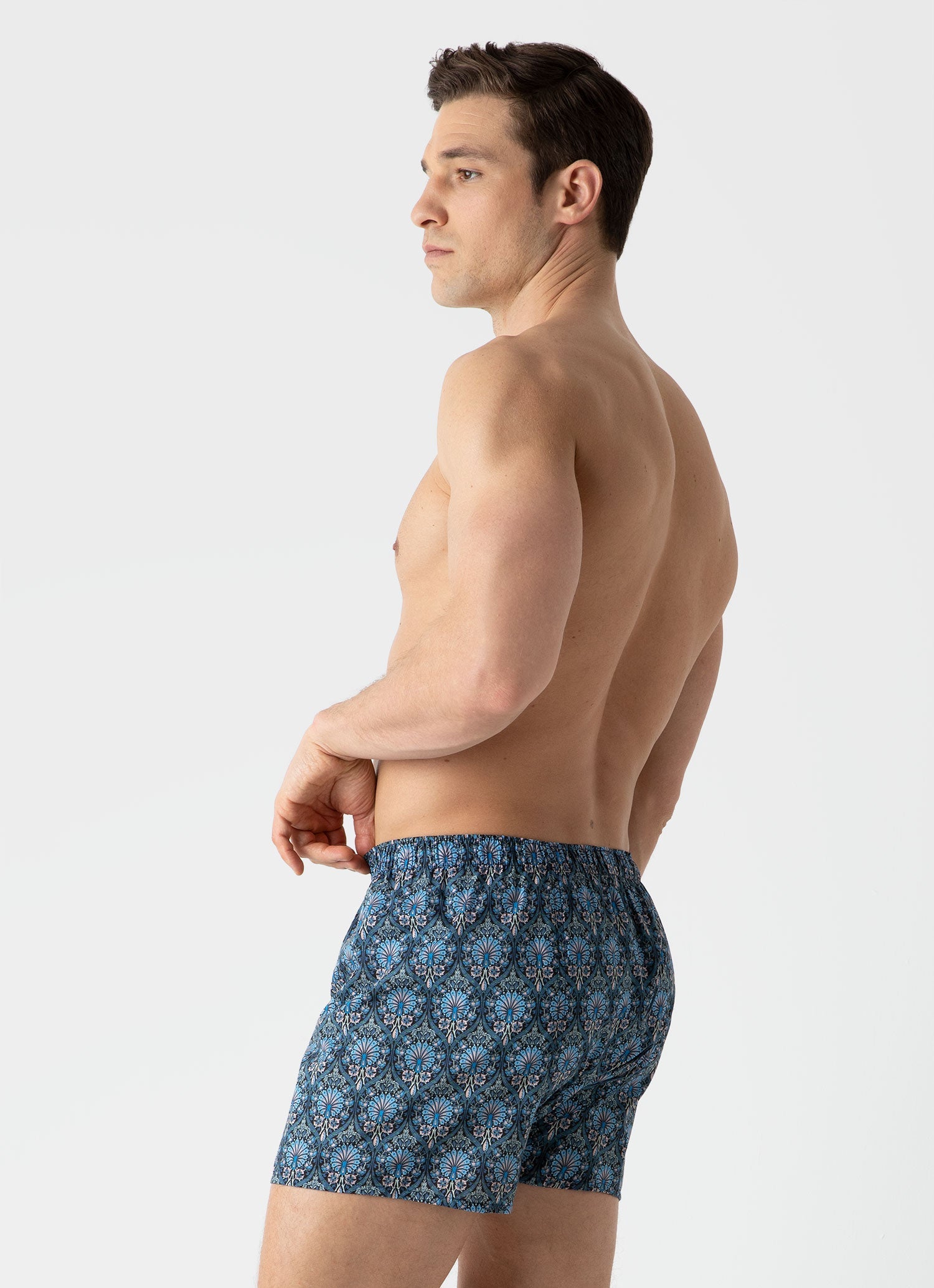 Men's Classic Boxer Shorts in Liberty Fabric Peacock Place