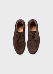 Men's Suede Ankle Boot in Brown in Brown