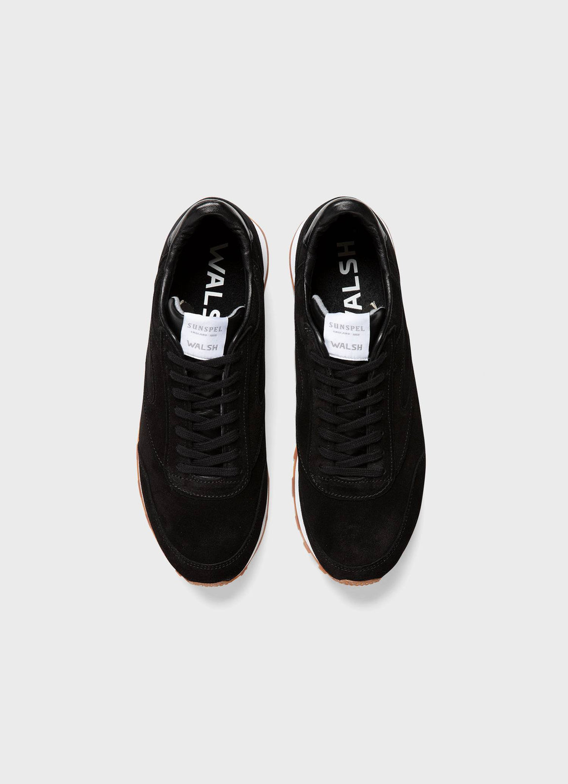 Men's Sunspel and Walsh Trainer in Black