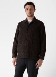 Men's Corduroy Twin Pocket Jacket in Coffee