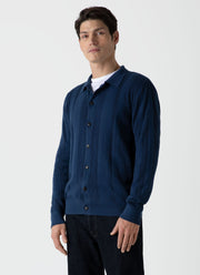 Men's Rib Knit Jacket in Coast