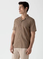Men's Mr Porter Short Sleeve Shirt in Oat