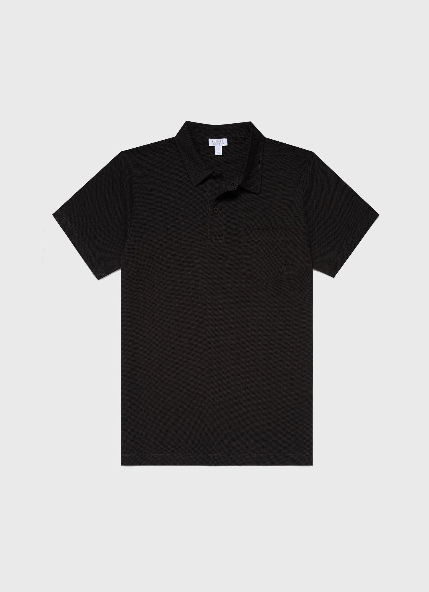 Men's Riviera Polo Shirt in Coffee | Sunspel