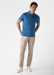 Men's Riviera Polo Shirt in Blue Jean