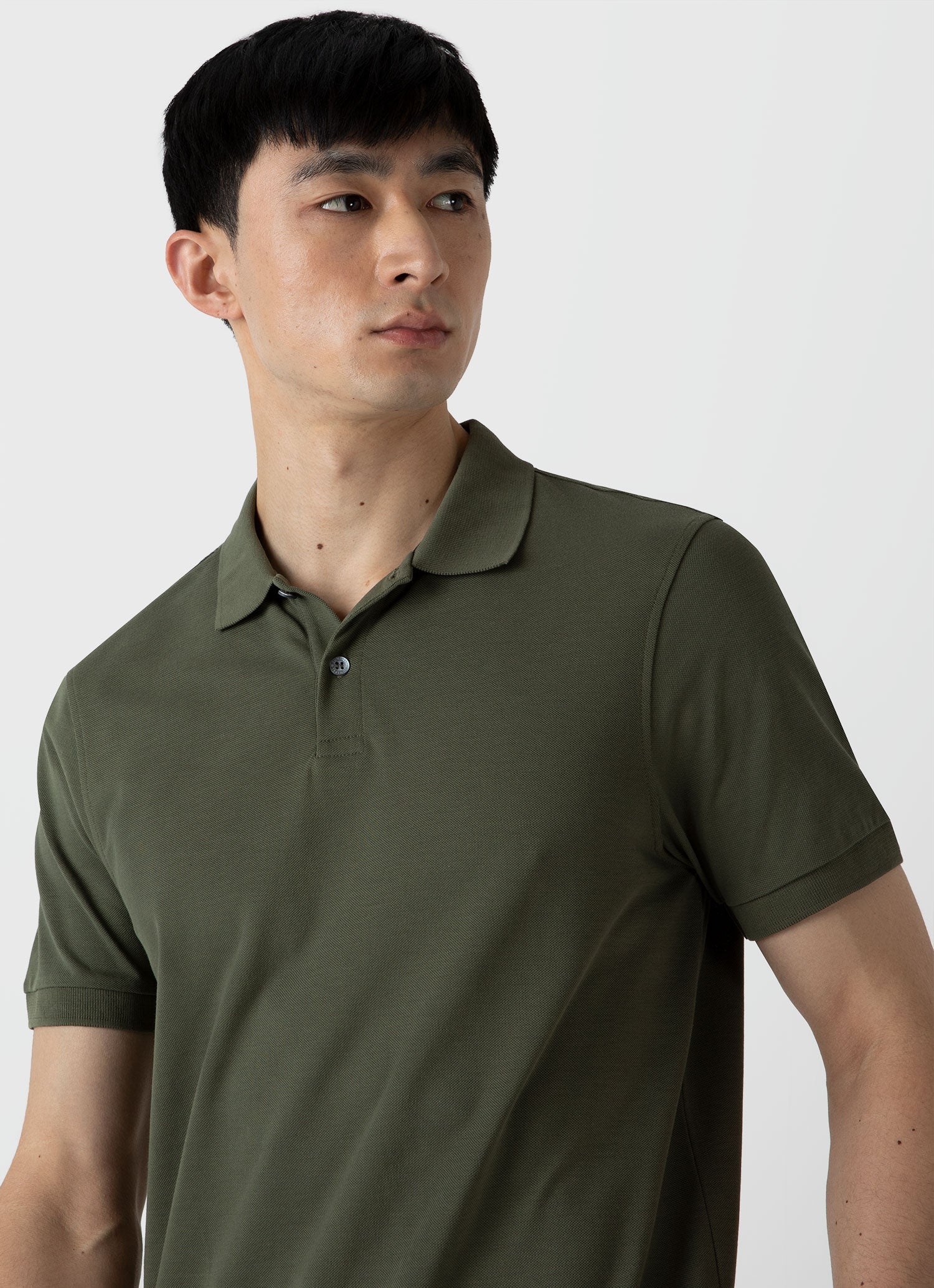 Men's Piqué Polo Shirt in Hunter Green