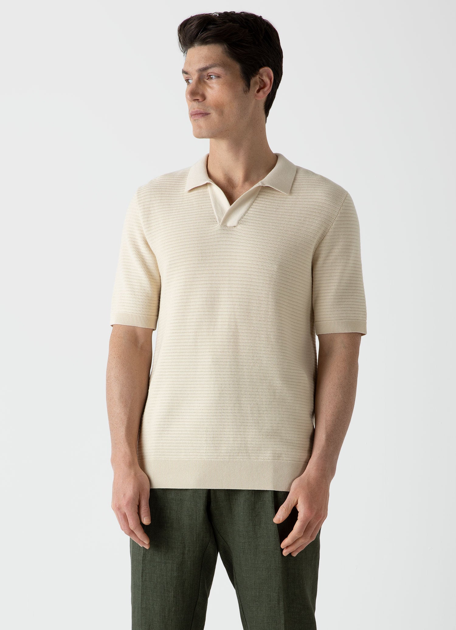 Men's Knitted Polo Shirts | Sunspel