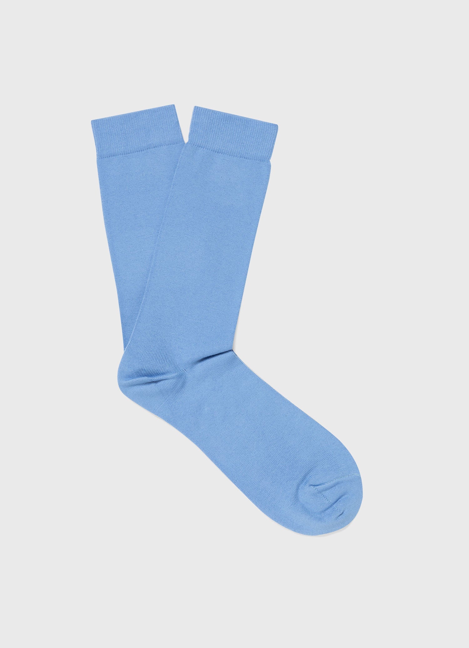 Men's Cotton Socks in Cool Blue