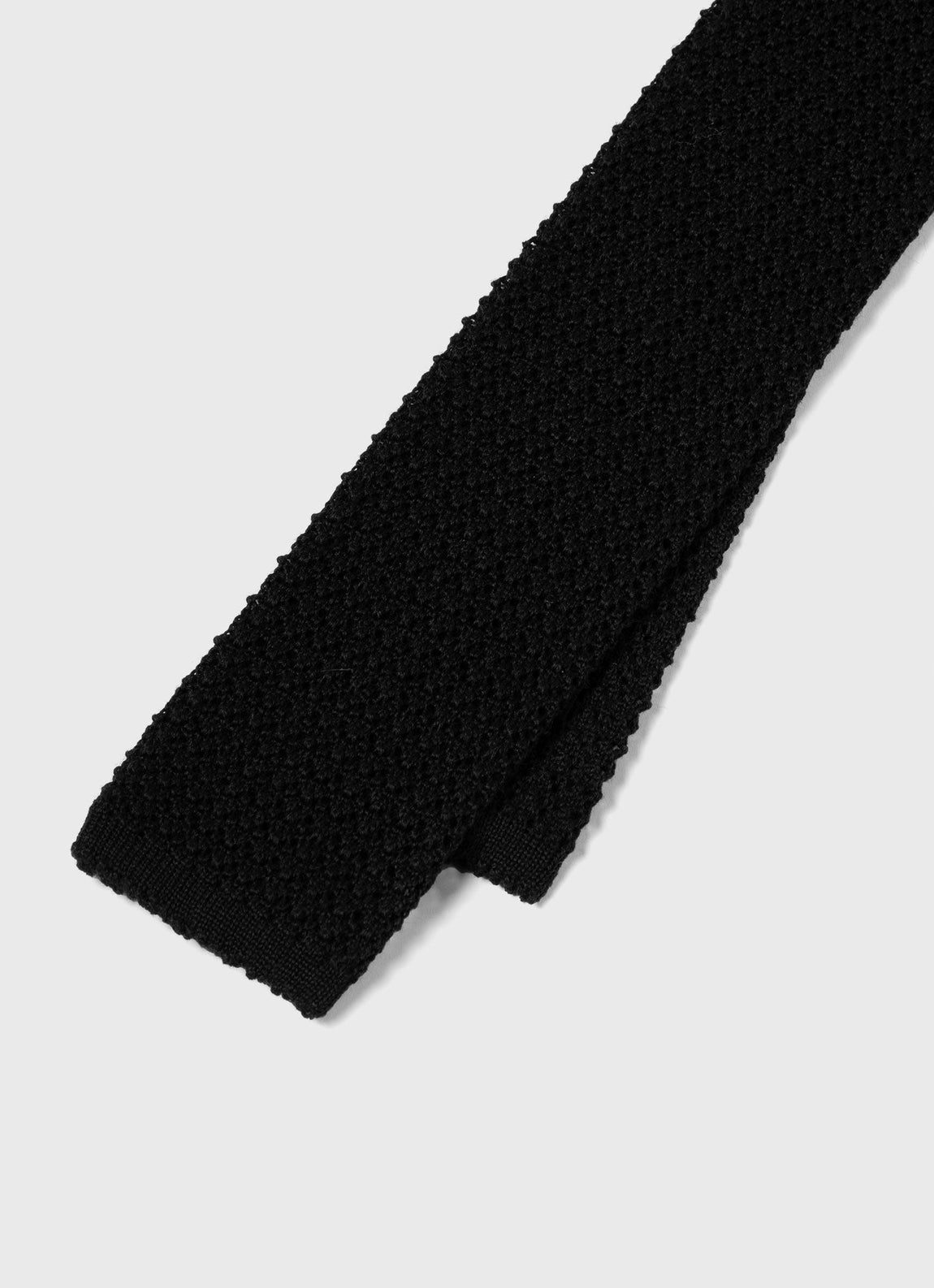 Men's Knitted Tie in Black