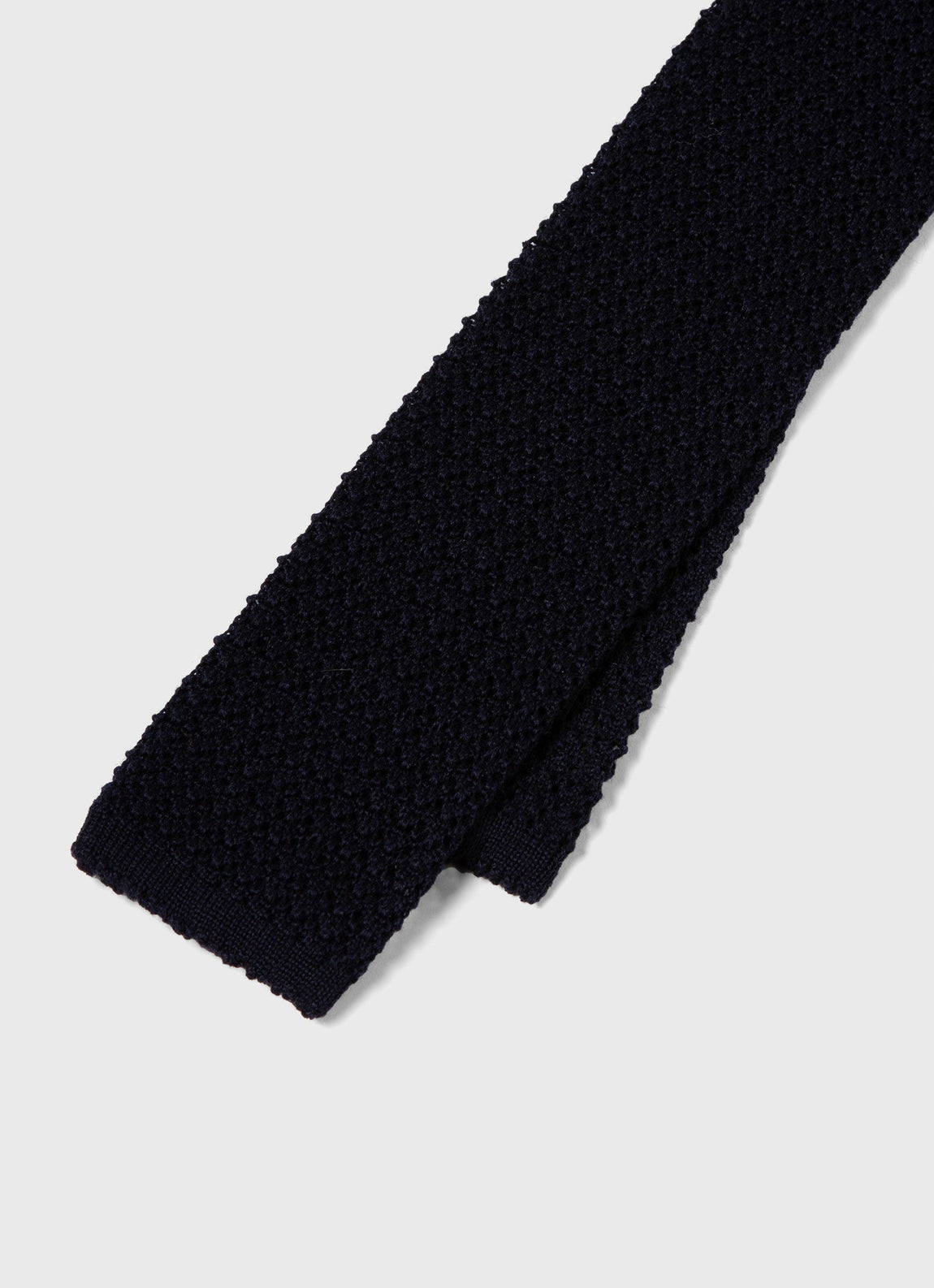 Men's Knitted Tie in Navy