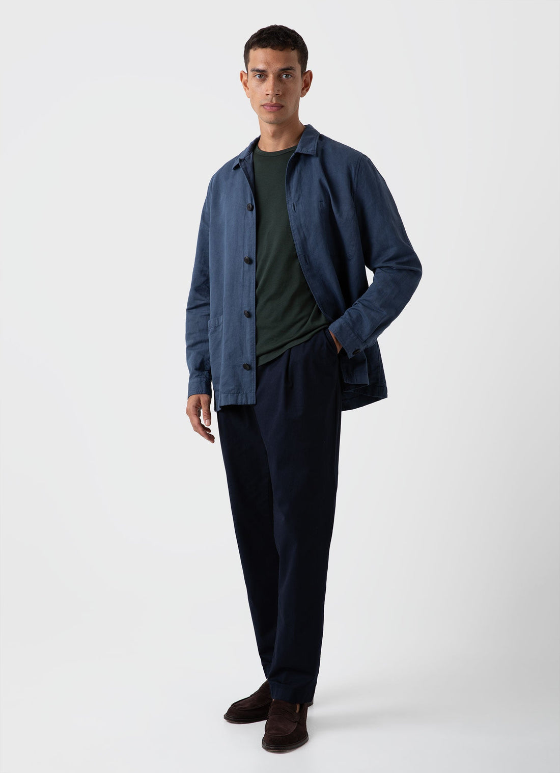 Essentials trousers in plain coloured cotton: Luxury italian Men's  collection