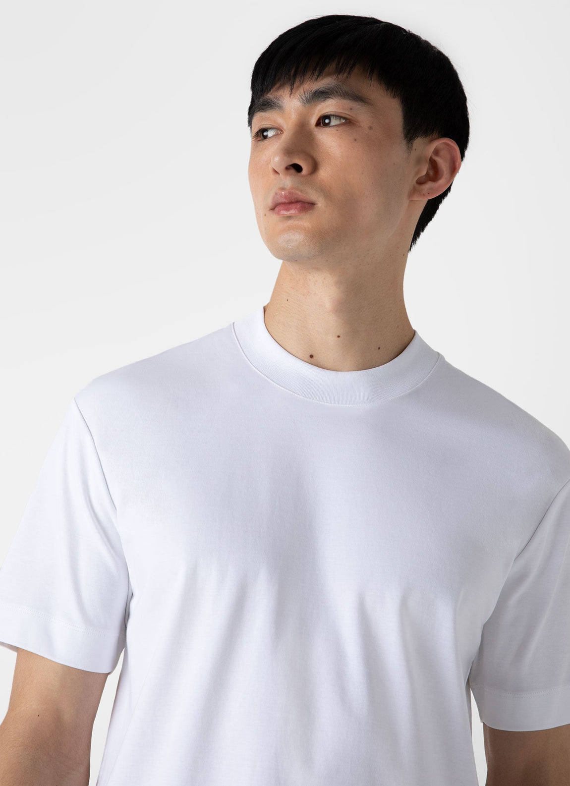 Men's Brushed Cotton T-shirt in White